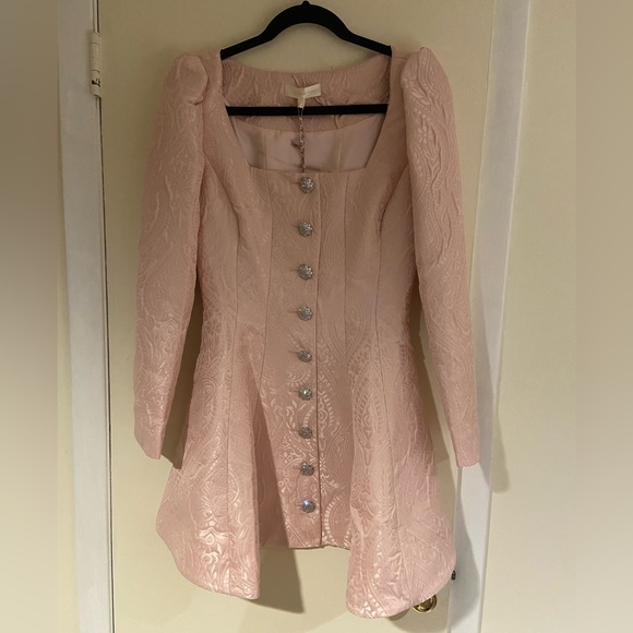 New LoveShackFancy Haveri Pink Mini Dress - Picture 5 of 9